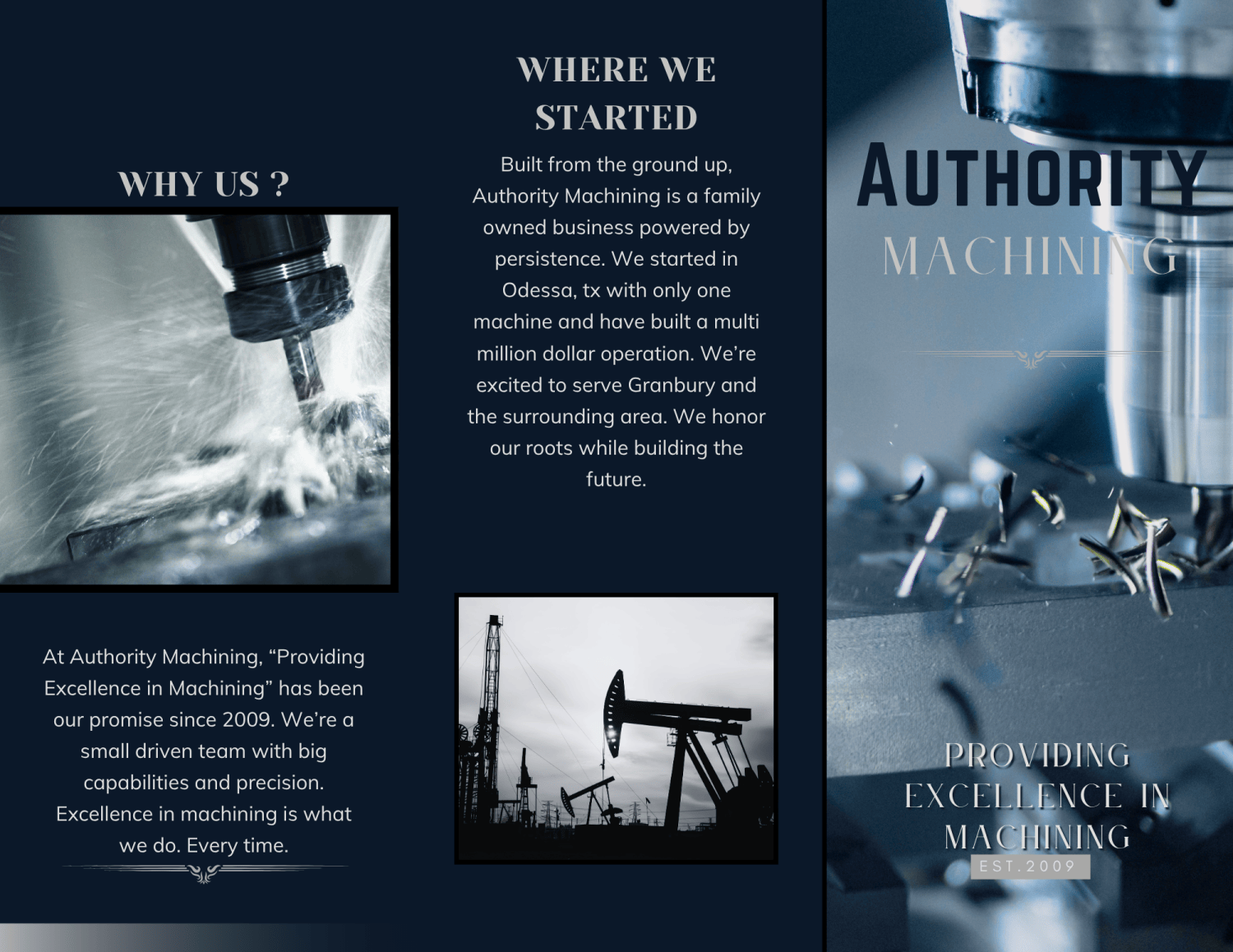 Contact information – Authority Machining